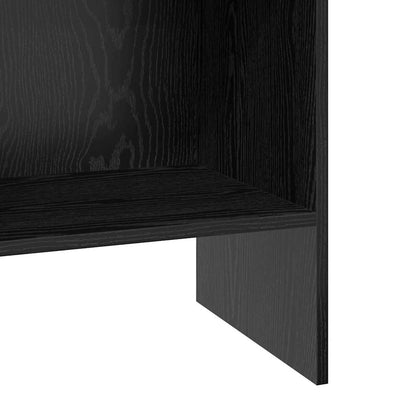 Armadio per Libri Rovere nero 40 x 35 x 180 cm