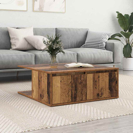 Tavolino da salotto con cassetto Legno antico 80 x 80 x 31 cm | homemem39