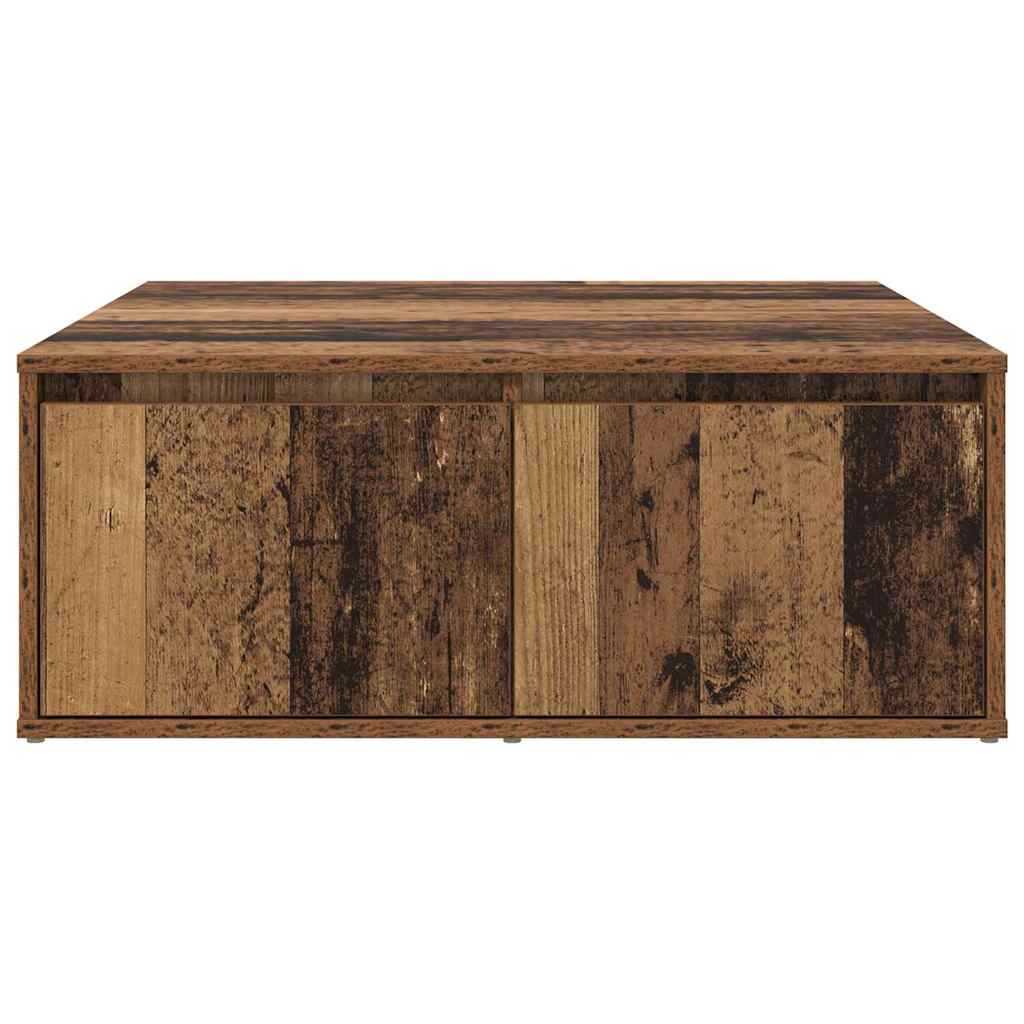 Tavolino da salotto con cassetto Legno antico 80 x 80 x 31 cm