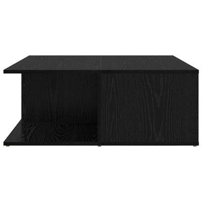 Tavolino da salotto con cassetto Rovere nero 80 x 80 x 31 cm