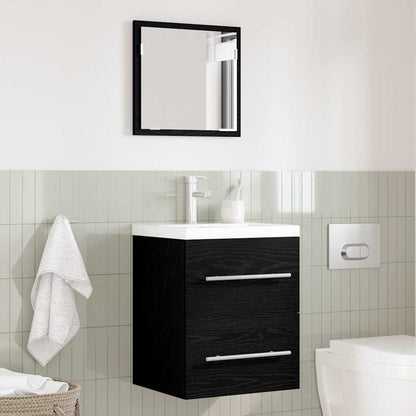 Set di mobili per il bagno con cassetto Nero 41 x 38,5 x 48 cm