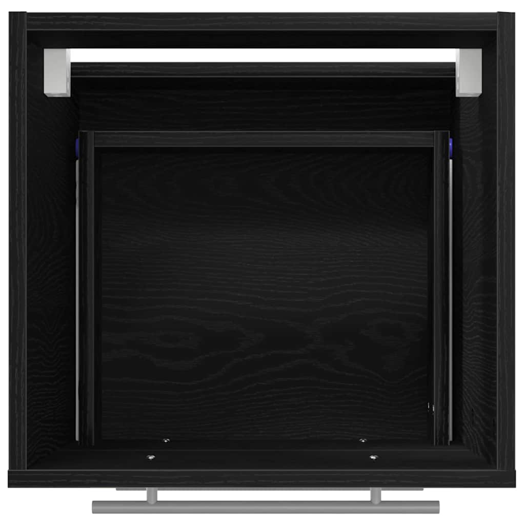 Set di mobili per il bagno con cassetto Nero 41 x 38,5 x 48 cm