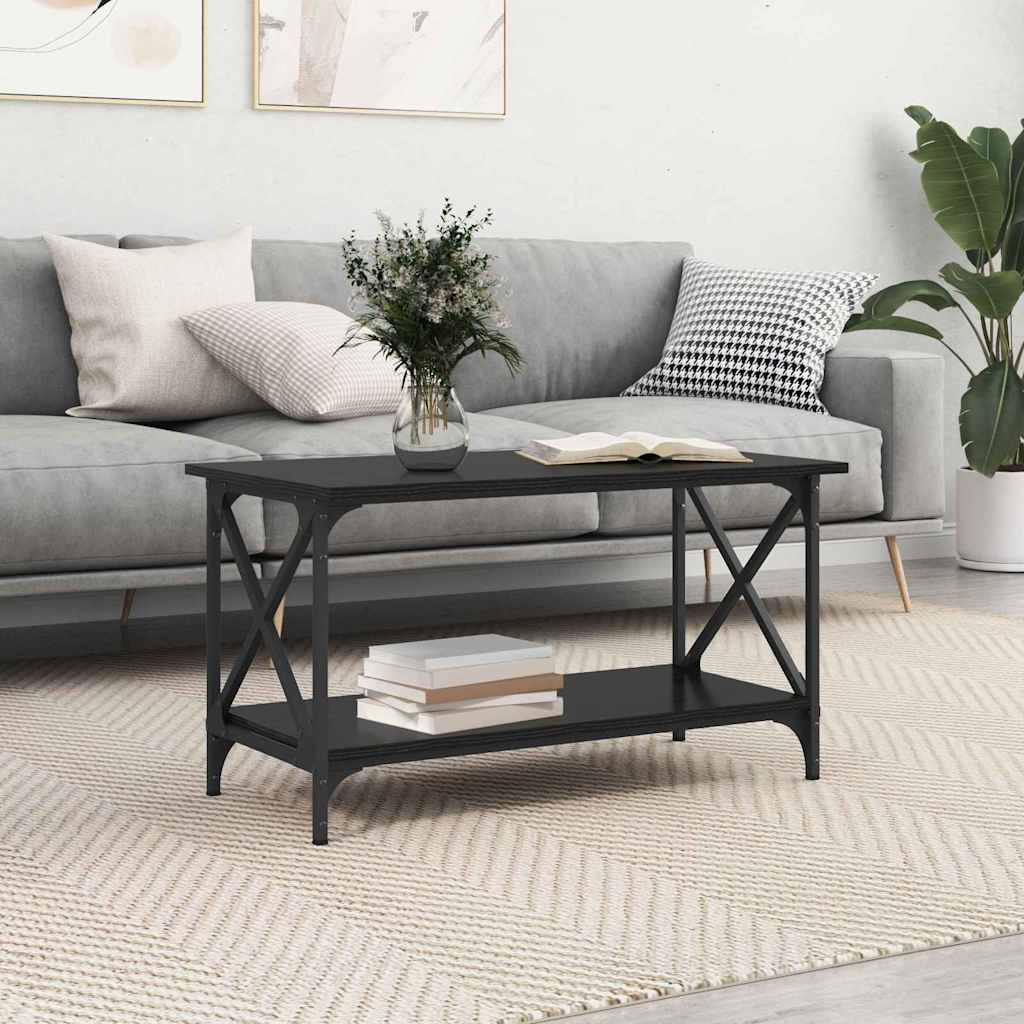 Tavolino da salotto Rovere nero 80 x 45 x 45.5 cm