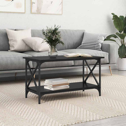 Tavolino da salotto Rovere nero 80 x 45 x 45.5 cm