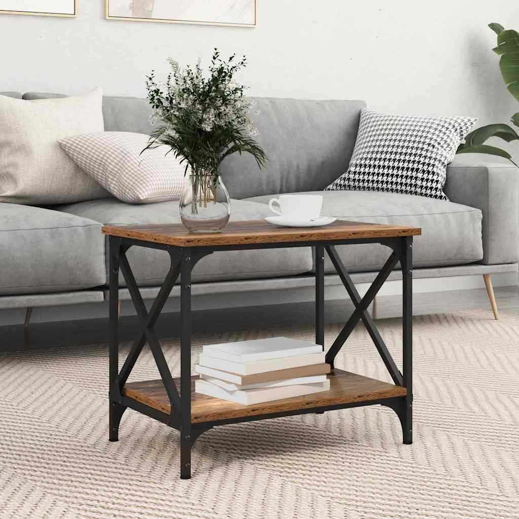 Tavolo laterale Legno vecchio 55 x 38 x 45 cm Legno multistrato