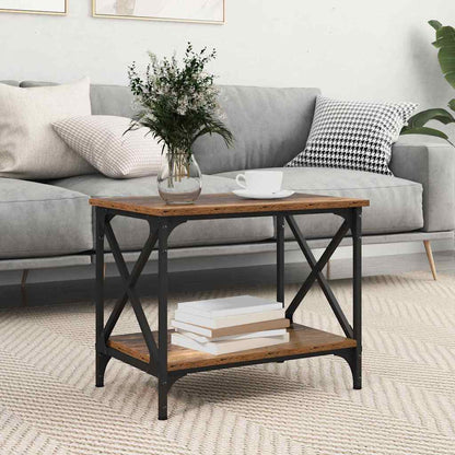 Tavolo laterale Legno vecchio 55 x 38 x 45 cm Legno multistrato