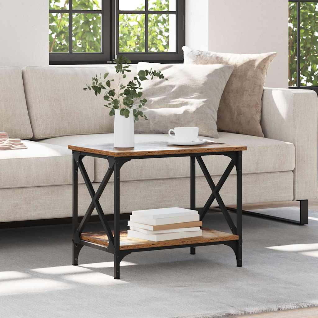 Tavolo laterale Legno vecchio 55 x 38 x 45 cm Legno multistrato