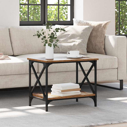 Tavolo laterale Legno vecchio 55 x 38 x 45 cm Legno multistrato