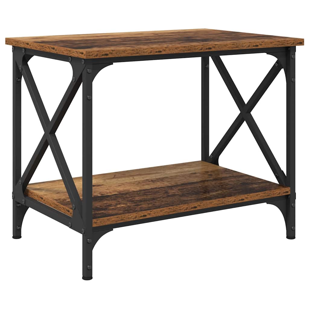 Tavolo laterale Legno vecchio 55 x 38 x 45 cm Legno multistrato