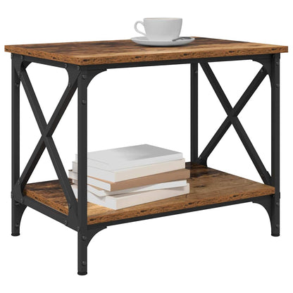 Tavolo laterale Legno vecchio 55 x 38 x 45 cm Legno multistrato