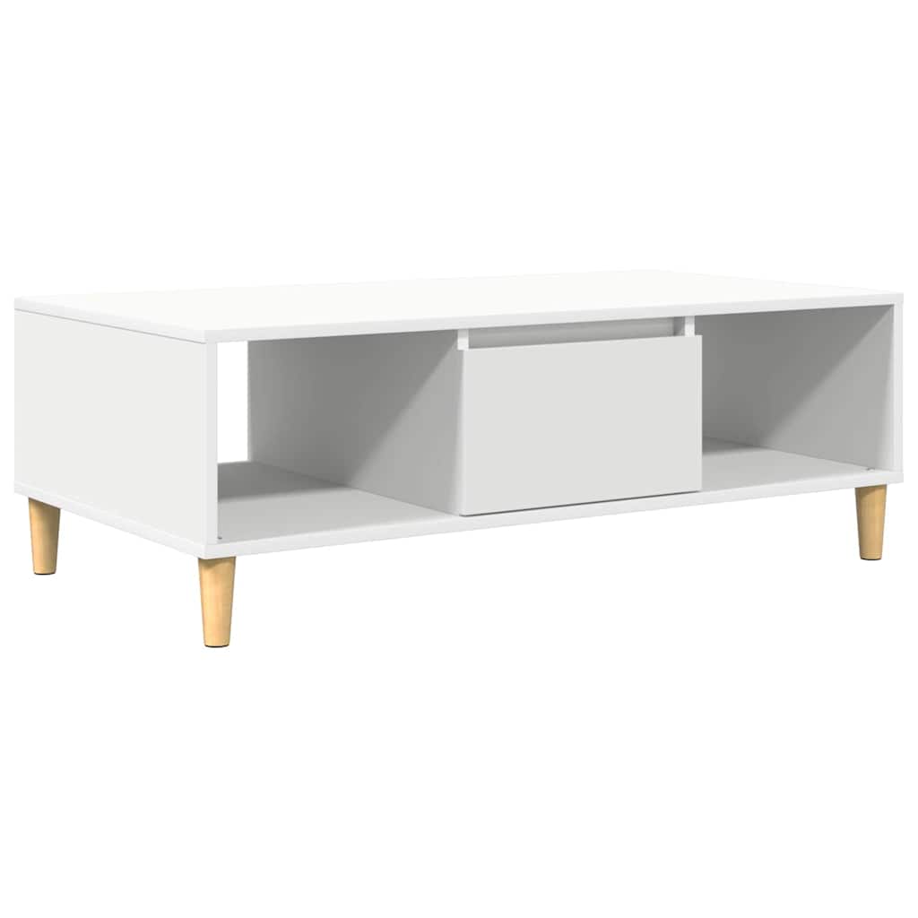 Tavolino da salotto Bianco 102 x 55 x 35 cm Legno multistrato