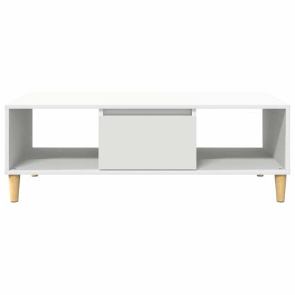 Tavolino da salotto Bianco 102 x 55 x 35 cm Legno multistrato