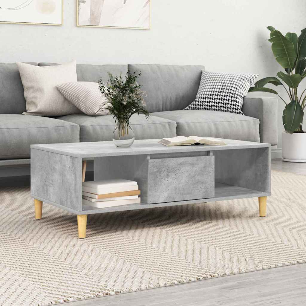 Tavolino da salotto Grigio cemento 102 x 55 x 35 cm | homemem39