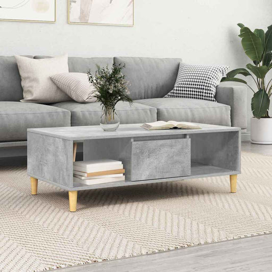 Tavolino da salotto Grigio cemento 102 x 55 x 35 cm | homemem39