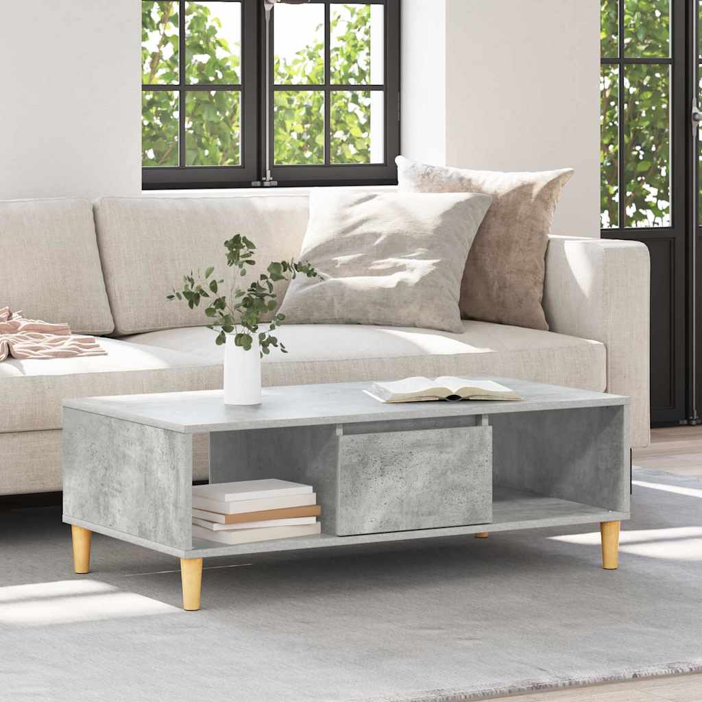 Tavolino da salotto Grigio cemento 102 x 55 x 35 cm | homemem39