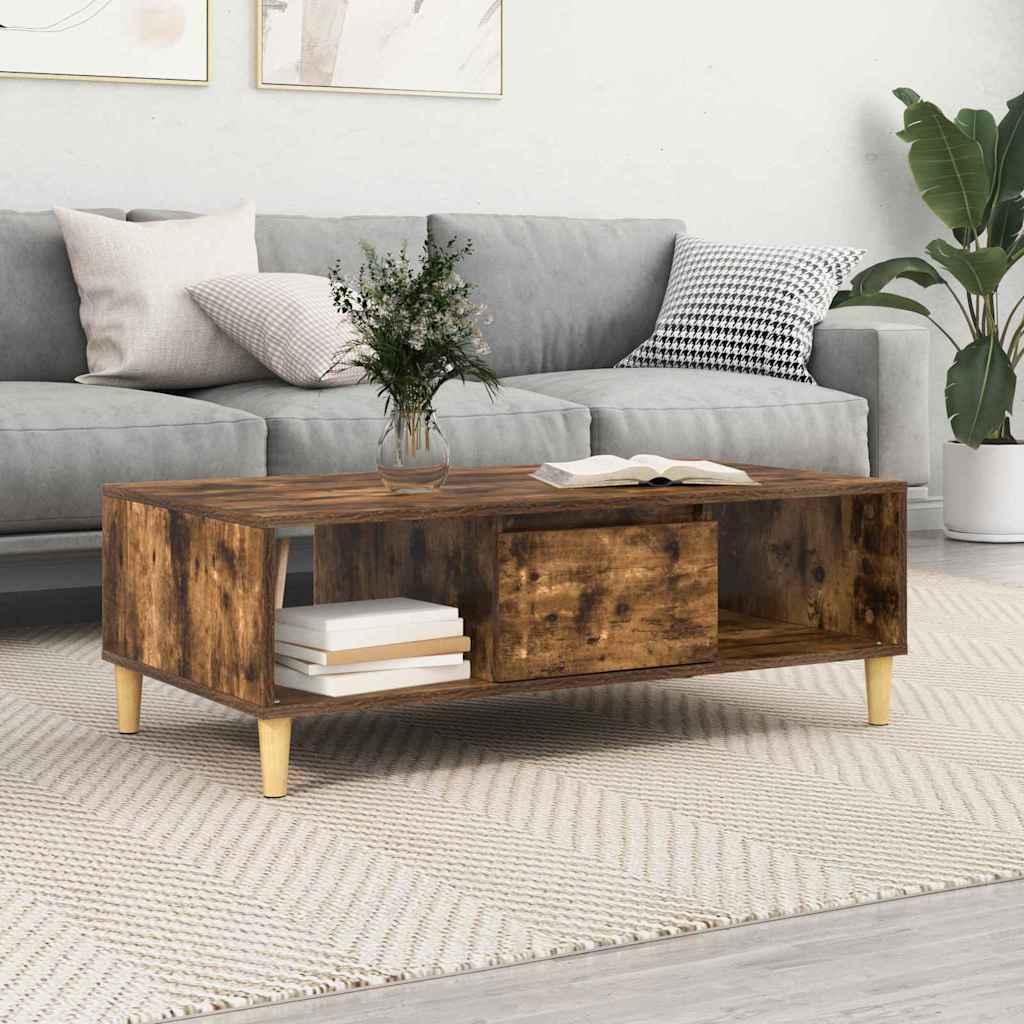 Tavolino da salotto Rovere fumé 102 x 55 x 35 cm | homemem39