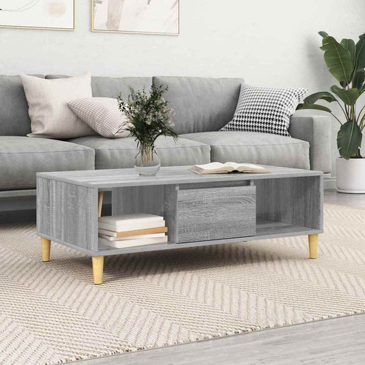 Tavolino da salotto Grigio Sonoma 102 x 55 x 35 cm | homemem39