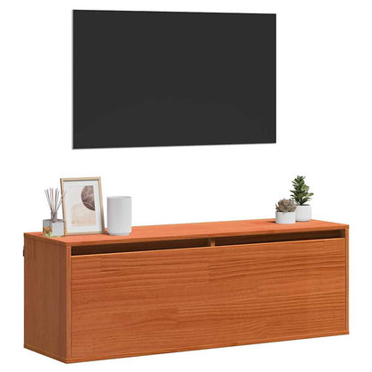 Armadietto a muro Marrone cerato 100 x 30 x 35 cm Pino massello | homemem39