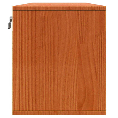 Armadietto a muro Marrone cerato 100 x 30 x 35 cm Pino massello | homemem39