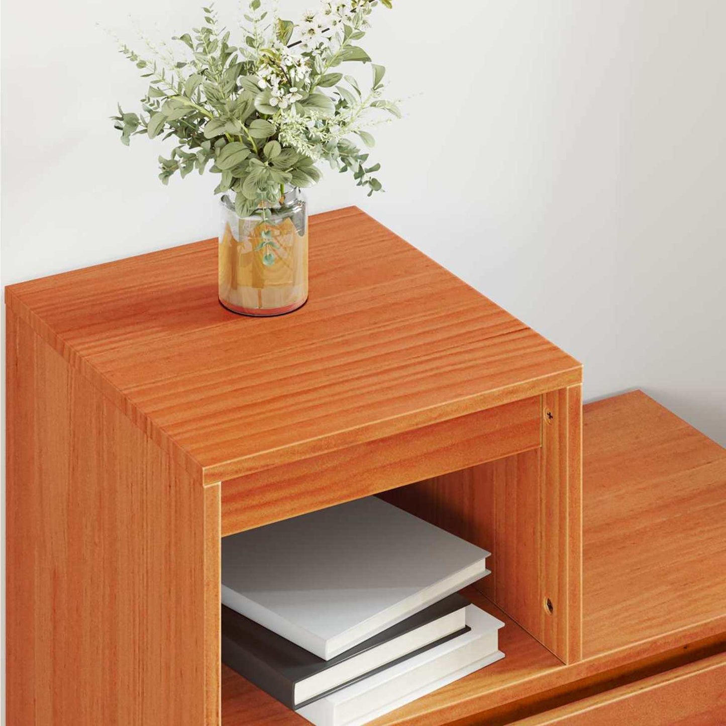 Armadio da Notte 2 pcs Marrone cerato 60 x 34 x 51 cm