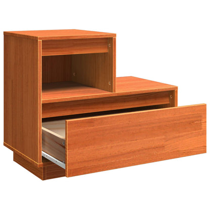Armadio da Notte 2 pcs Marrone cerato 60 x 34 x 51 cm
