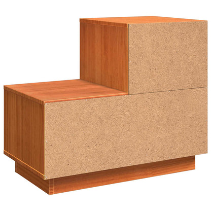 Armadio da Notte 2 pcs Marrone cerato 60 x 34 x 51 cm