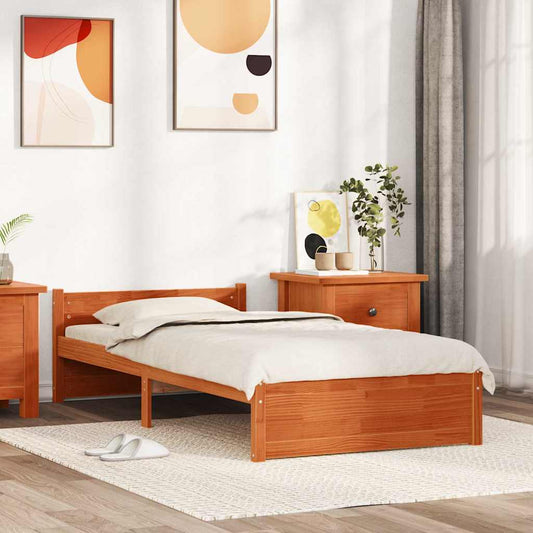 Struttura del letto Marrone cerato 195,5 x 95,5 x 51 cm | homemem39