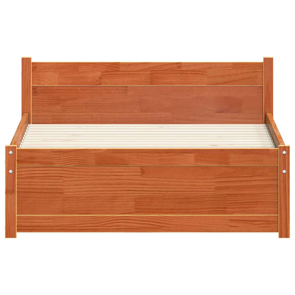 Struttura del letto Marrone cerato 195,5 x 95,5 x 51 cm | homemem39