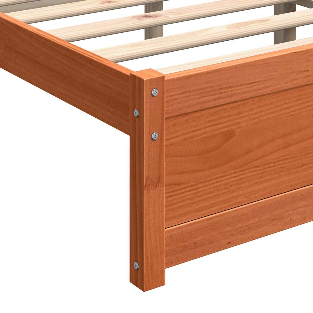Struttura del letto Marrone cerato 195,5 x 125,5 x 51 cm | homemem39