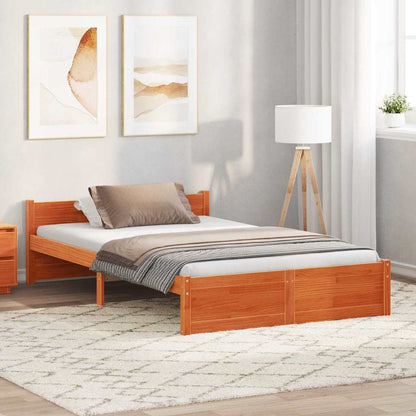 Struttura del letto Marrone cerato 195,5 x 125,5 x 51 cm | homemem39