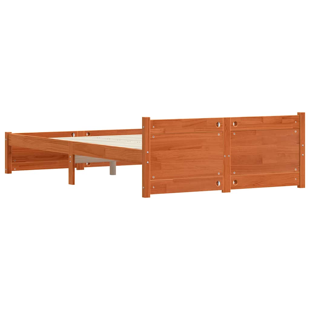 Struttura del letto Marrone cerato 195,5 x 125,5 x 51 cm | homemem39