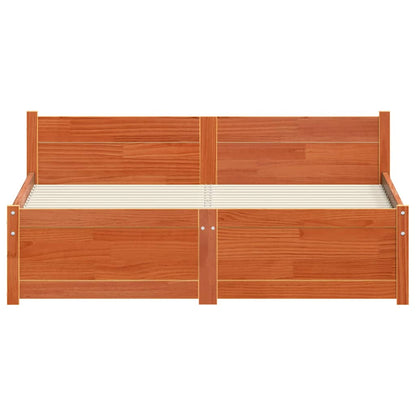 Struttura del letto Marrone cerato 195,5 x 125,5 x 51 cm | homemem39