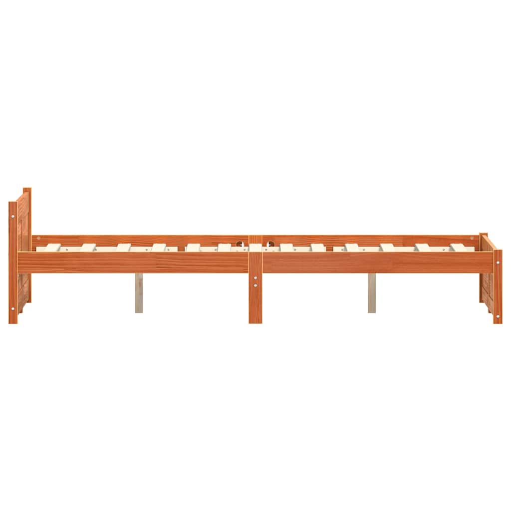 Struttura del letto Marrone cerato 195,5 x 140,5 x 51 cm | homemem39