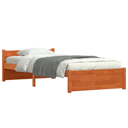 Struttura del letto Marrone cerato 205.5 x 95.5 x 51 cm | homemem39