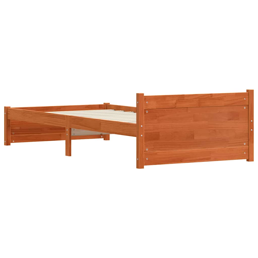 Struttura del letto Marrone cerato 205.5 x 95.5 x 51 cm | homemem39