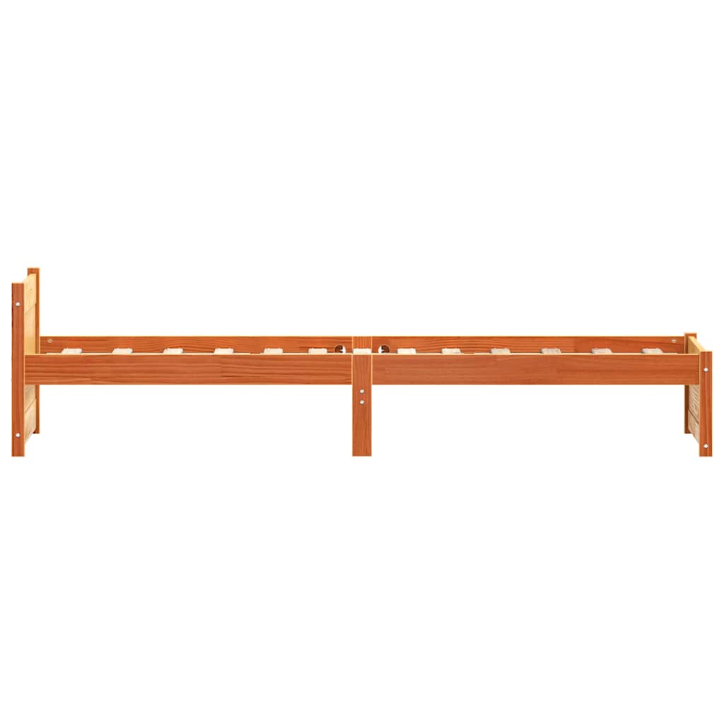 Struttura del letto Marrone cerato 205.5 x 95.5 x 51 cm | homemem39