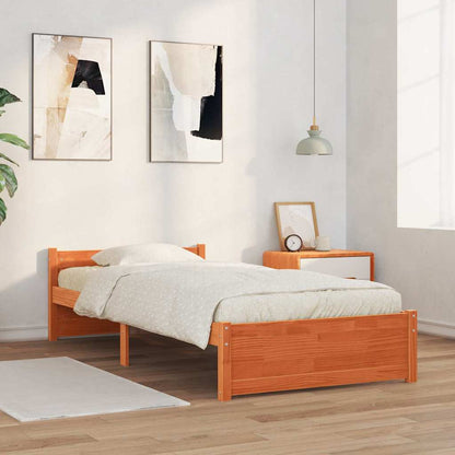 Struttura del letto Marrone cerato 205,5 x 105,5 x 51 cm | homemem39