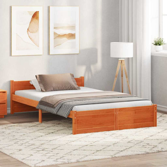 Struttura del letto Marrone cerato 205,5 x 125,5 x 51 cm | homemem39