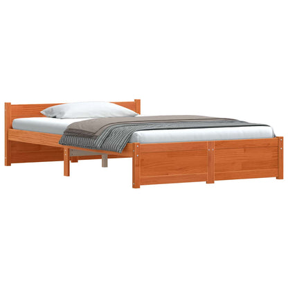 Struttura del letto Marrone cerato 205,5 x 125,5 x 51 cm | homemem39