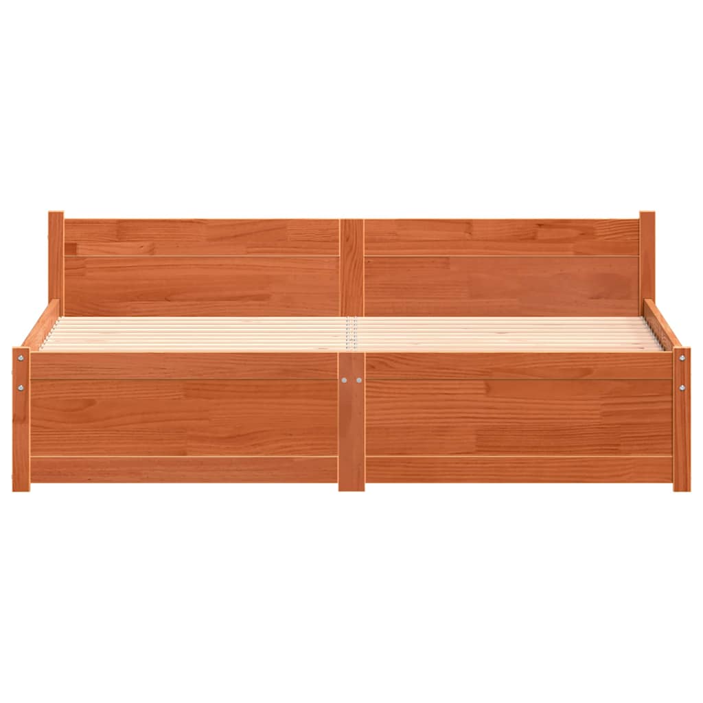 Struttura del letto Marrone cerato 205,5 x 165,5 x 51 cm | homemem39