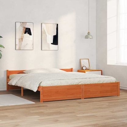 Struttura del letto Marrone cerato 205,5 x 185,5 x 51 cm | homemem39