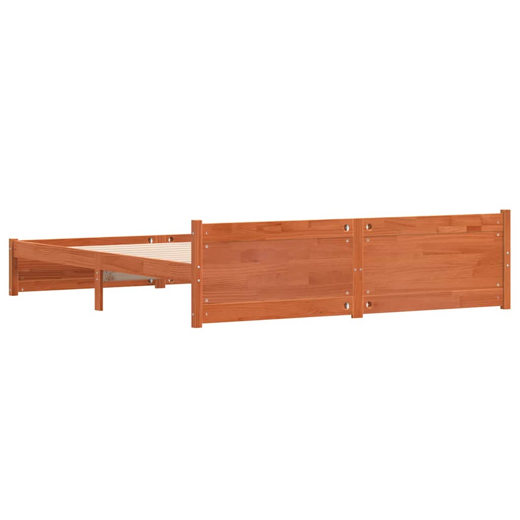 Struttura del letto Marrone cerato 205,5 x 185,5 x 51 cm | homemem39