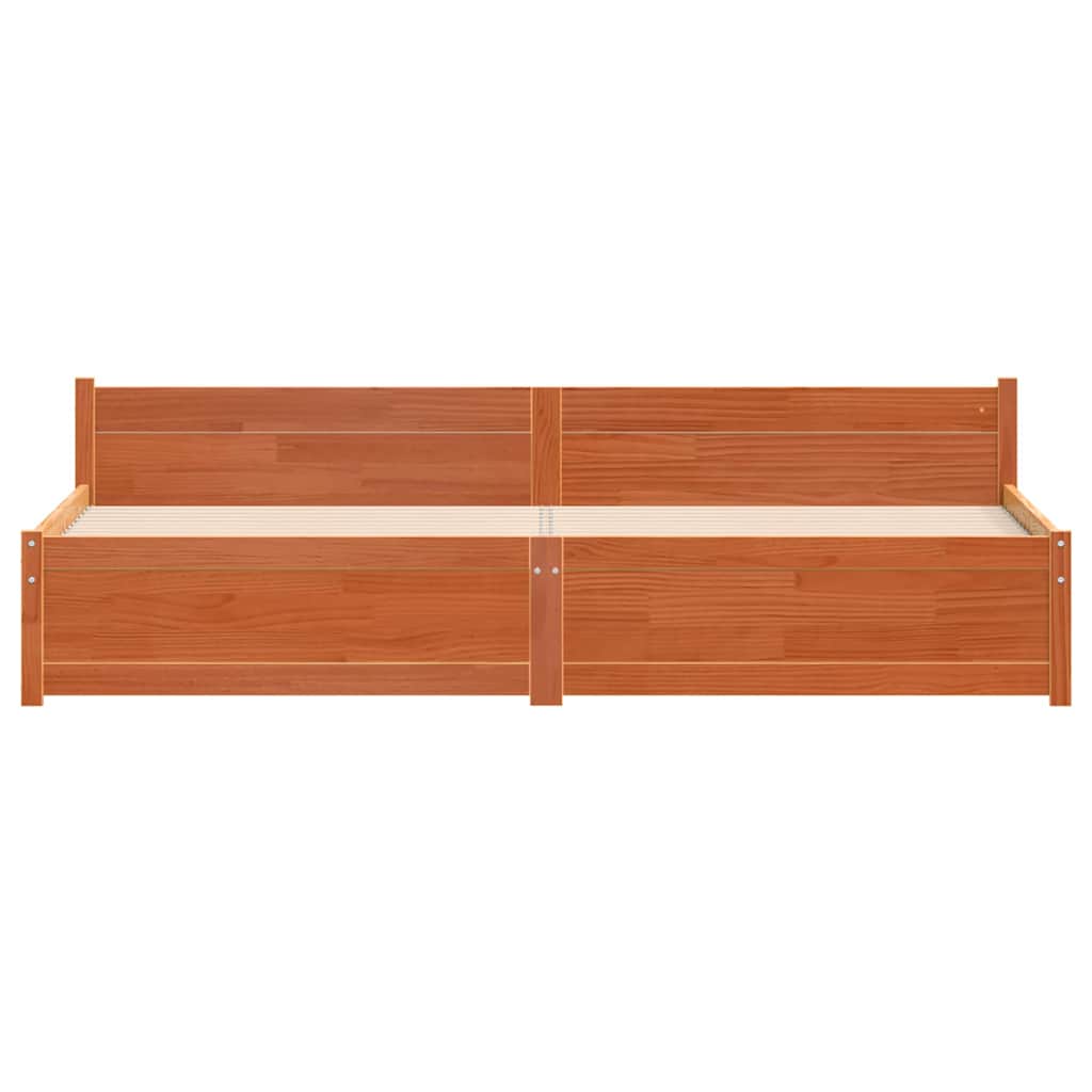 Struttura del letto Marrone cerato 205,5 x 185,5 x 51 cm | homemem39