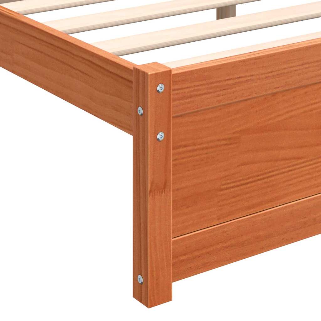 Struttura del letto Marrone cerato 205,5 x 205,5 x 51 cm | homemem39