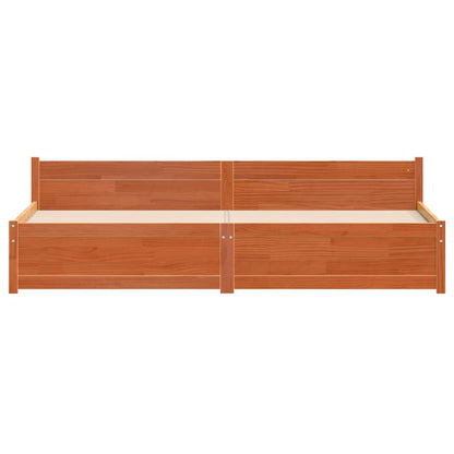 Struttura del letto Marrone cerato 205,5 x 205,5 x 51 cm | homemem39