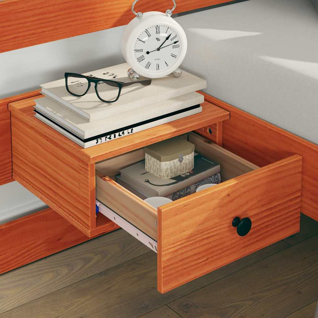 Struttura del letto Marrone 180 x 200 cm Pino massello