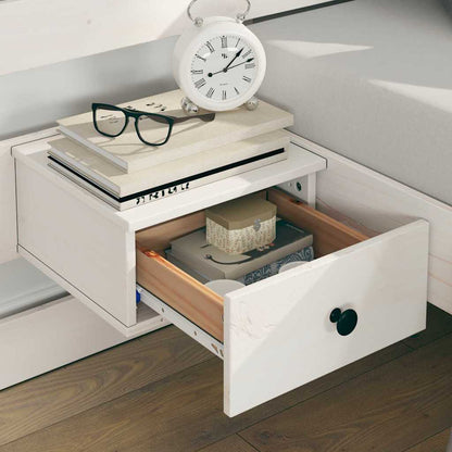Struttura del letto Bianco 150 x 200 cm Pino massello | homemem39