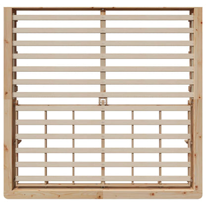 Struttura del letto Marrone 200 x 200 cm Pino massello | homemem39