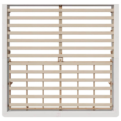 Struttura del letto Bianco 200 x 200 cm Pino massello | homemem39
