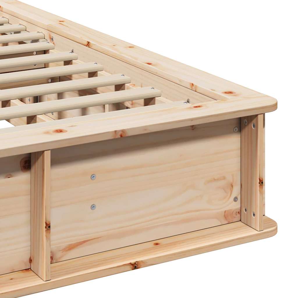 Struttura del letto Marrone 180 x 200 cm Pino massello